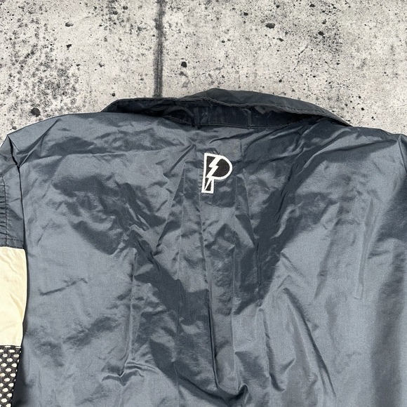 Vintage Chicago Bulls Jacket Mens L Windbreaker NBA Basketball Pro Player 90s - Picture 8 of 10